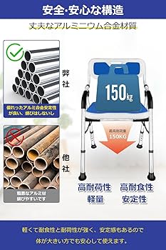 Amazon.co.jp: 折りたたみシャワーチェア【新登場 お介護椅子・作業