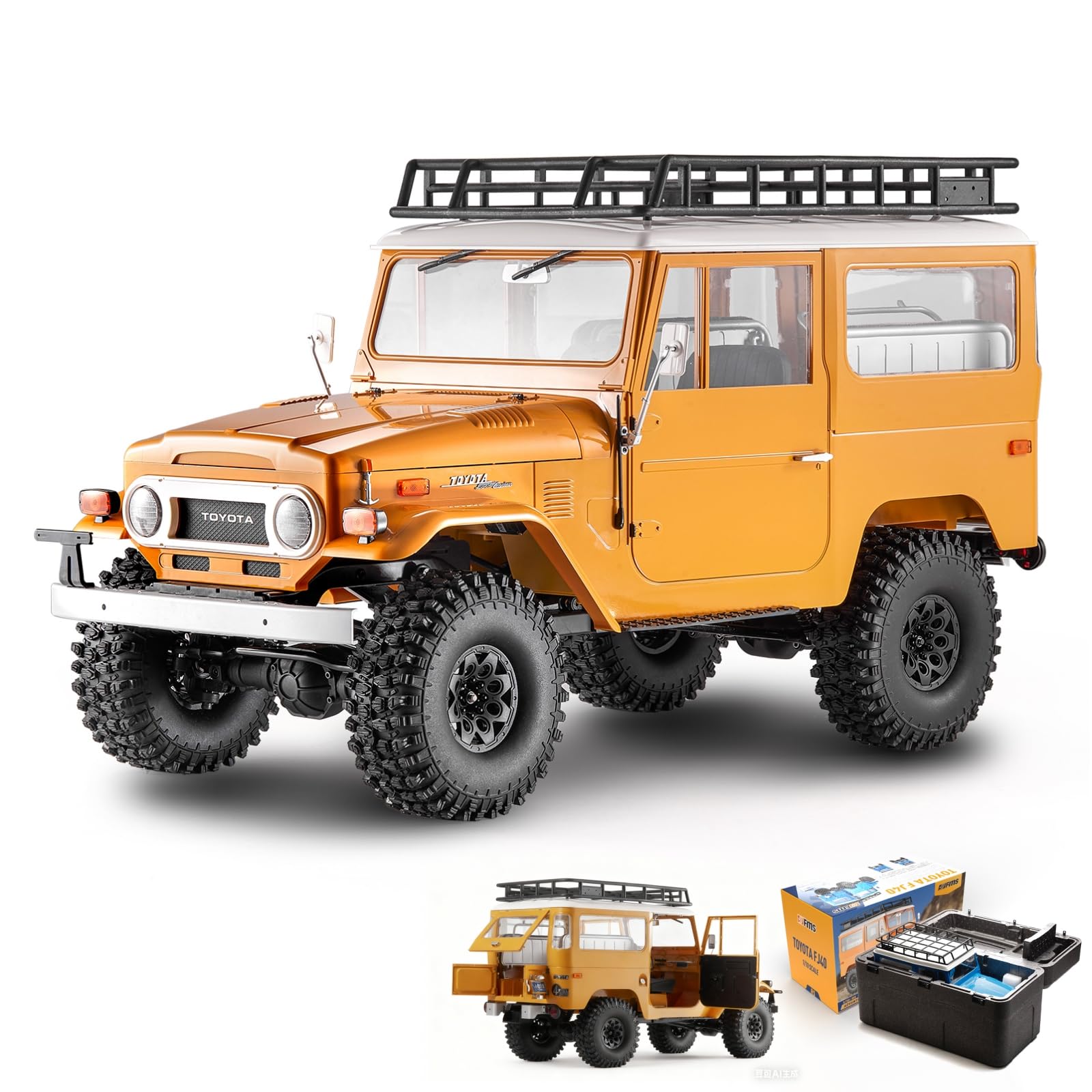 Amazon.co.jp: BEEZRC FMS 1/10 ラジコントヨタ 公式ライセンス FJ40