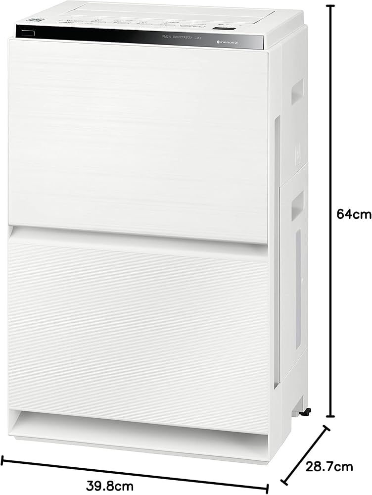 Amazon.co.jp: パナソニック 加湿 空気清浄機 ナノイーX 48兆 エコナビ