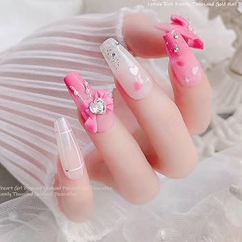 Amazon.co.jp: ネイルパーツ リボン 約40個セット 3d 立体 蝶結び