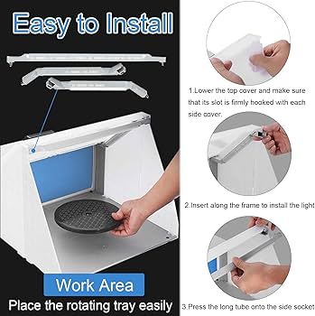 Amazon | Hotorda スプレーブース 塗装ブース スプレーワーク 3つのLED