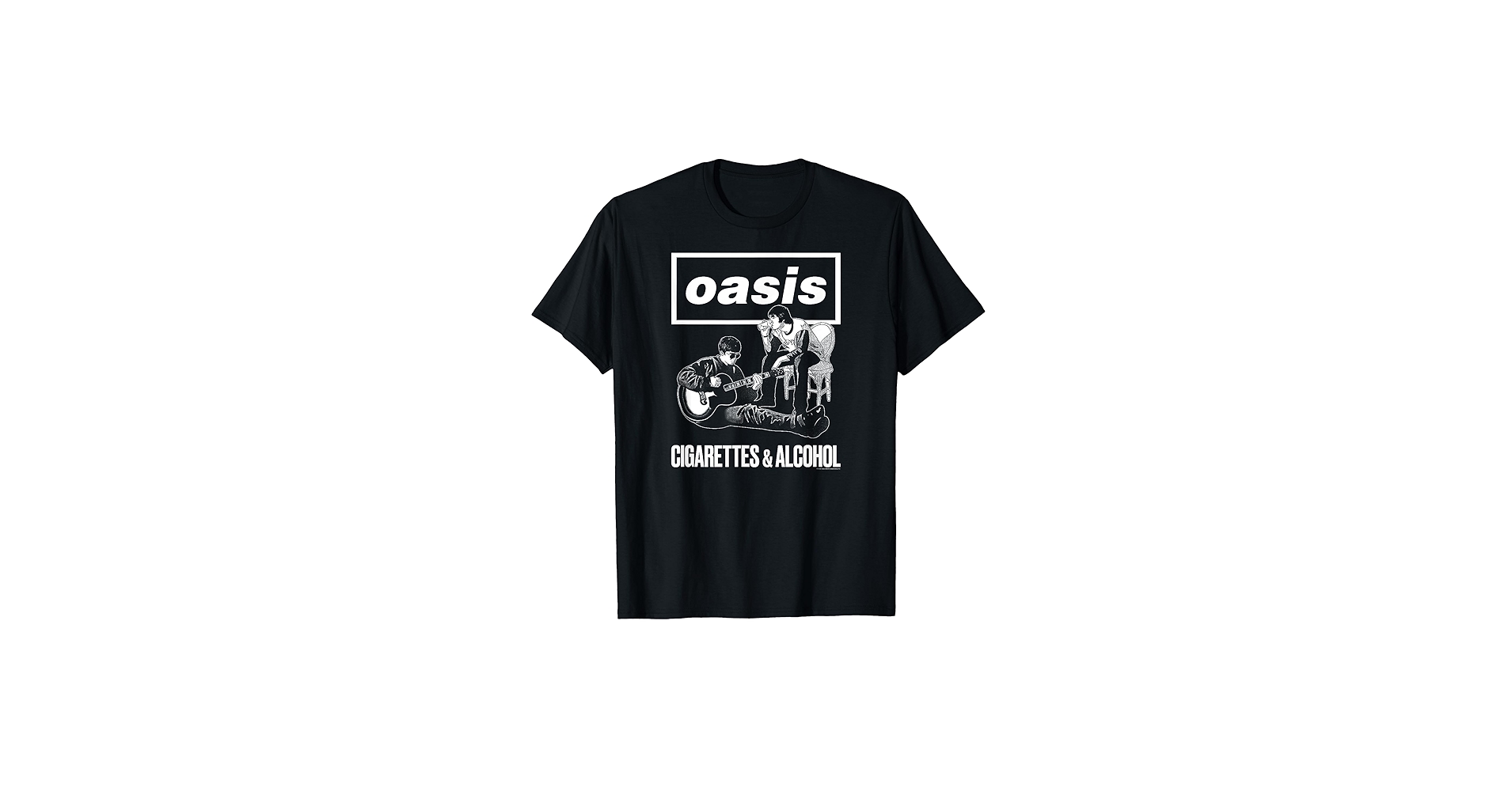 Amazon.com: Oasis Cigarettes and Alcohol T-Shirt : Clothing, Shoes