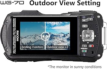 Amazon | RICOH WG-70 オレンジ リコー本格防水デジタルカメラ 14m防水