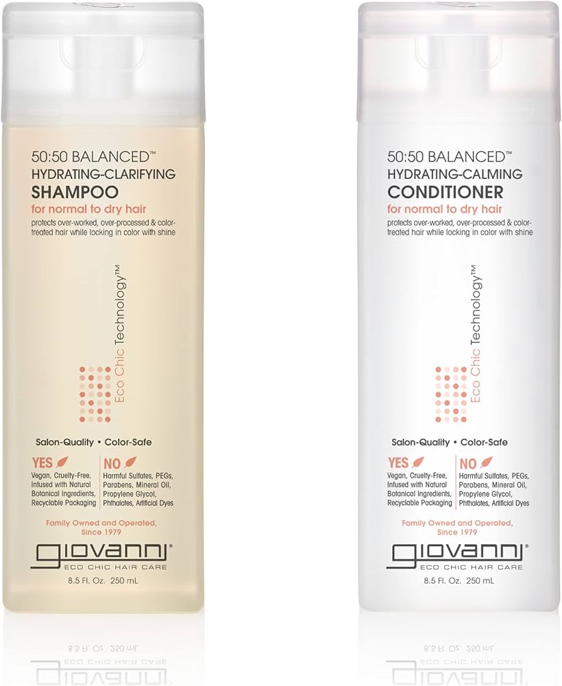 Amazon.com : Giovanni 50:50 Balanced Shampoo and Conditioner Set