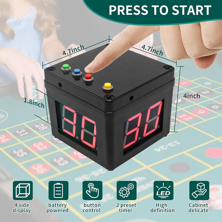 Amazon｜GANXIN ポーカーショットクロック 秒カウントダウンタイマー