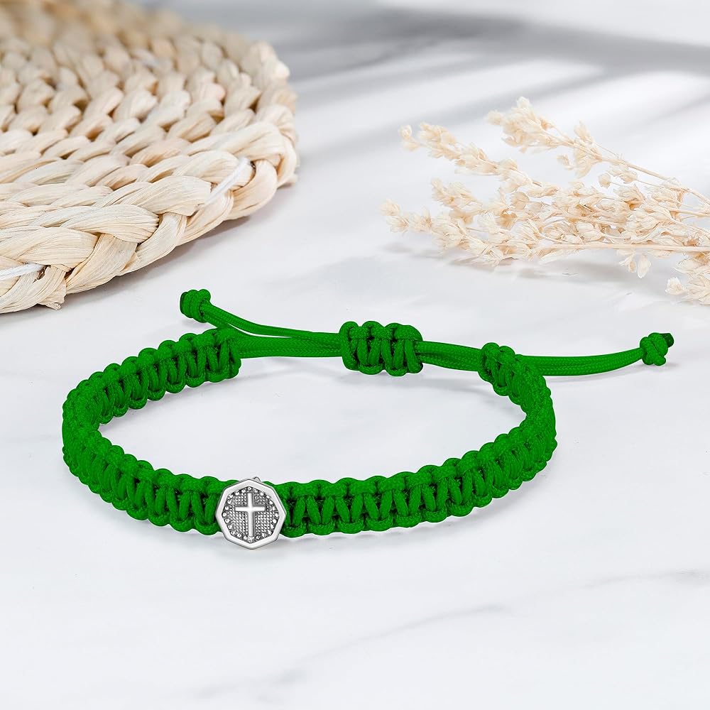 Amazon.com: JENDEAR SHINE Cross Bracelet for Men, Adjustable Hand