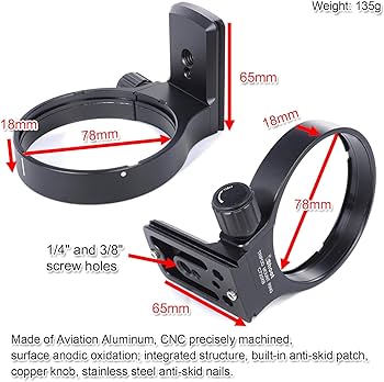 Amazon | リング式三脚座, for Canon EF 70-200mm f/2.8L USM、EF 70