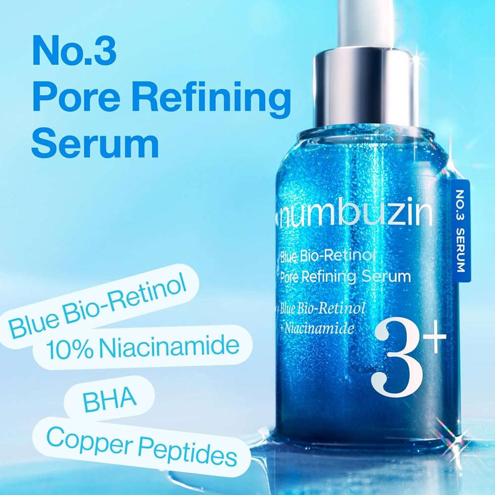 Amazon.com: numbuzin No.3 retinol Serum | Blue Bio-Retinol Pore