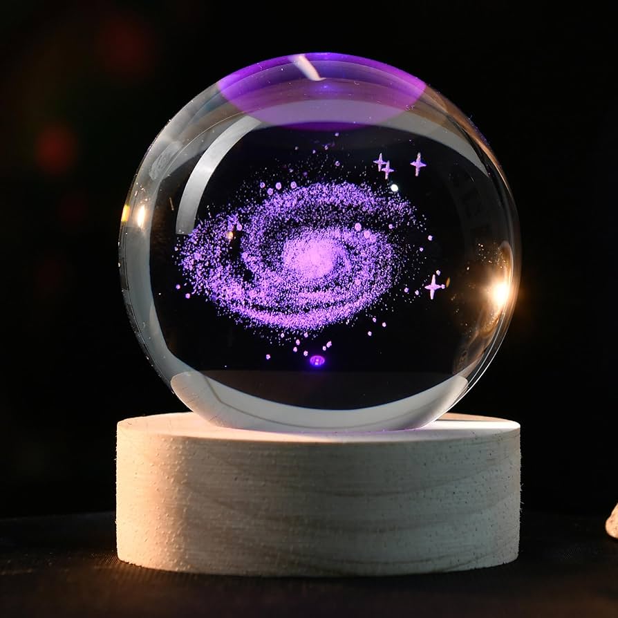 IFOLAINA 3D Galaxy Crystal Ball 2.36
