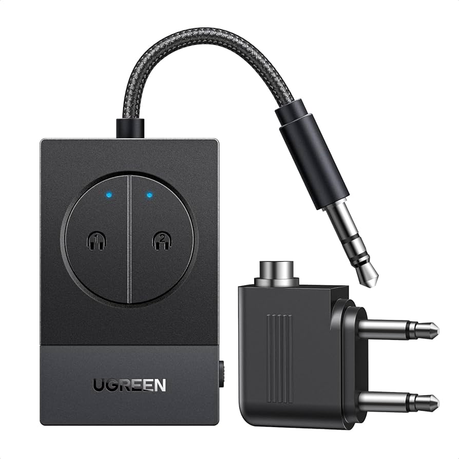 Amazon | UGREEN 飛行機用 Bluetooth 5.4トランスミッター （AirPods 2