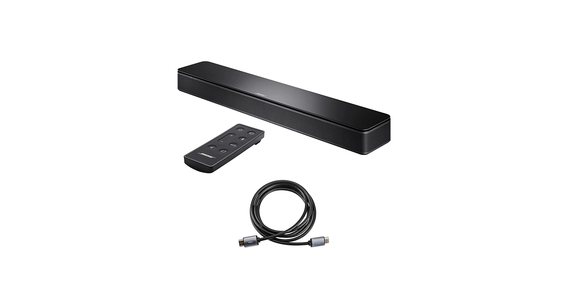 Amazon.com: Bose TV Speaker, Black with H&A High-Speed HDMI 2.0 10