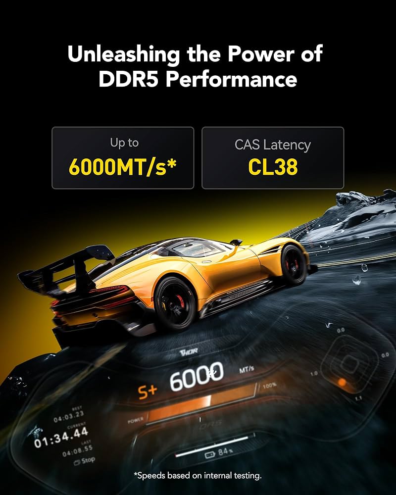 Amazon | Lexar THOR OC DDR5 RAM 32GB キット (2x16GB) 6000MHz DRAM