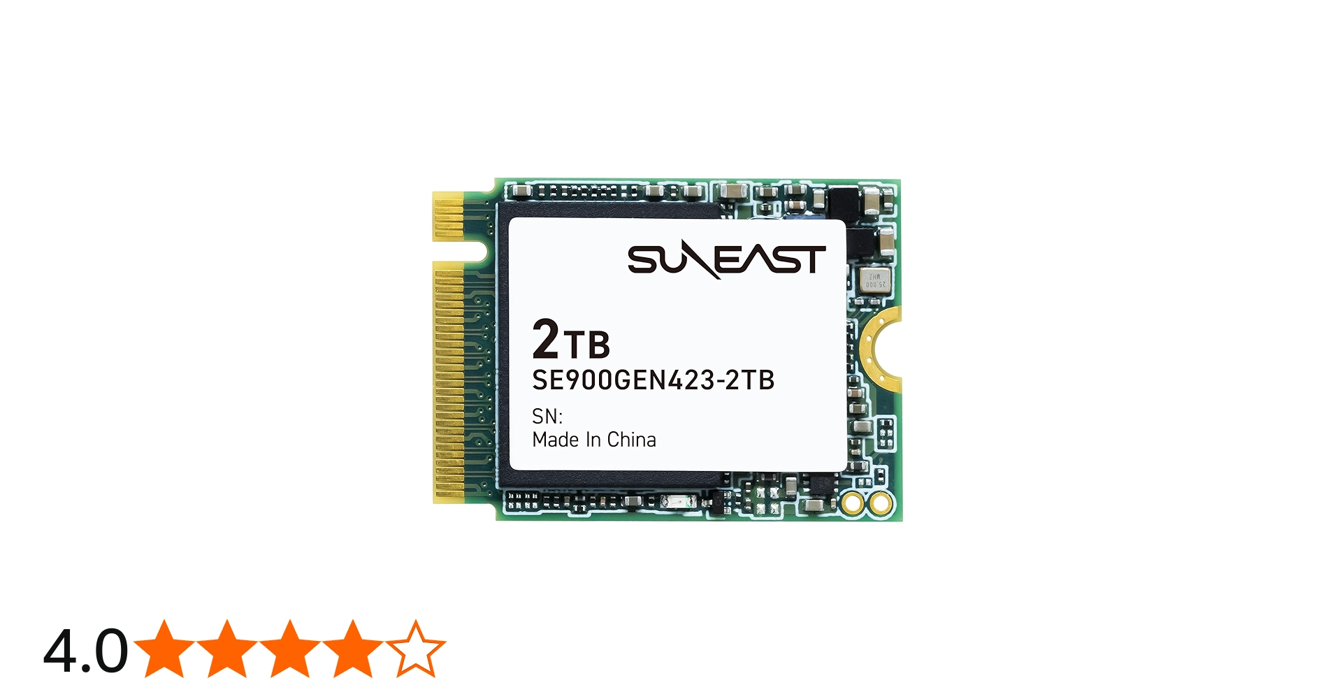Amazon | SUNEAST 2TB NVMe SSD M.2 2230 PCIe Gen 4×4 最大読込