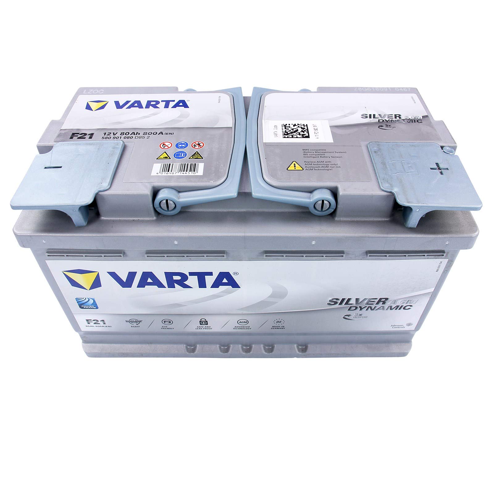 Varta Silver Dynamic F21 AGM 80 Ah 12 V 800 A Car Battery Starter