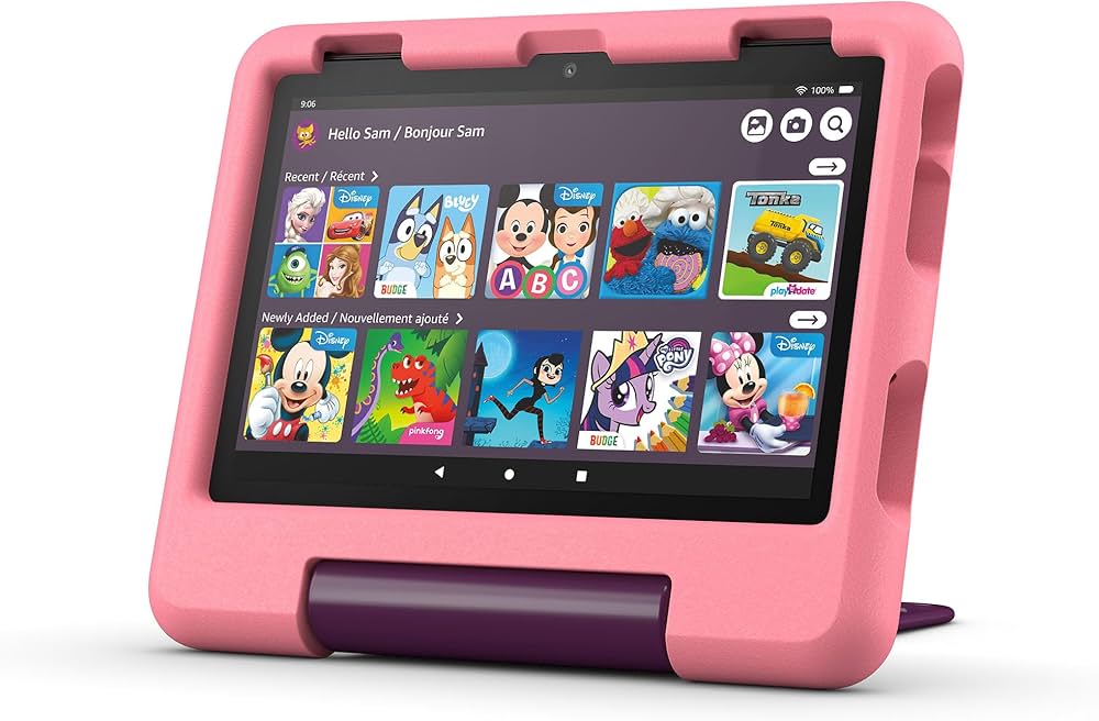 Amazon Fire HD 8 Kids tablet, includes kid-proof bumper for ages 3