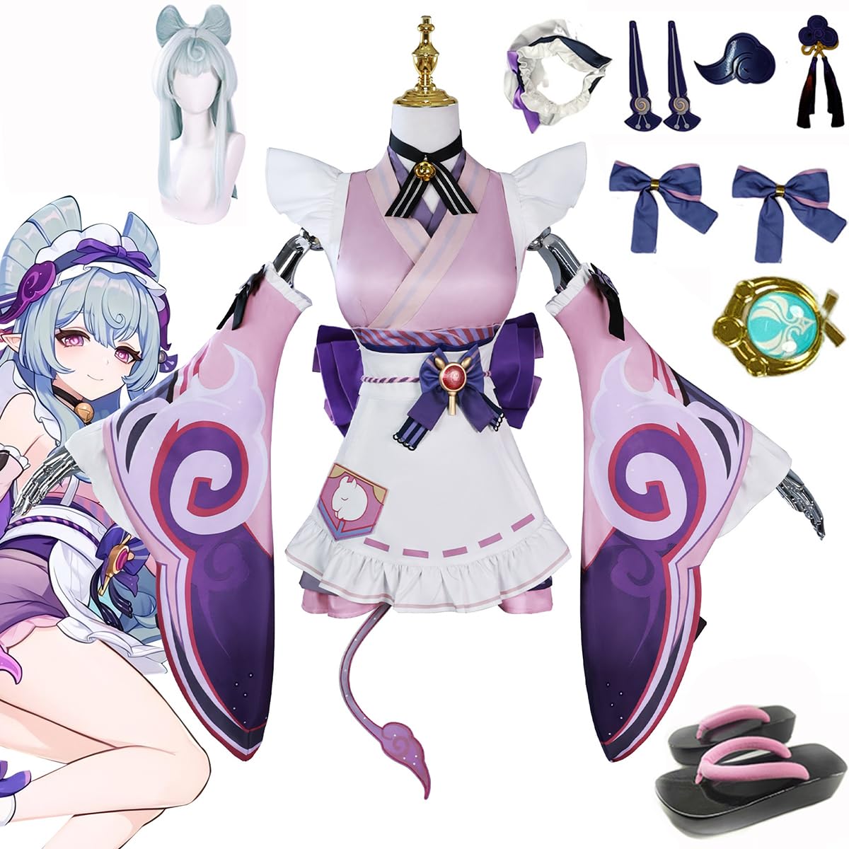 Amazon.co.jp: 原神 夢見月瑞希 コスプレ衣装 秋沙銭湯の心理療法士