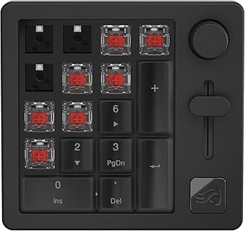 Glorious GMMK Macro Pad - Black Mechanical Numpad - 10 Key USB