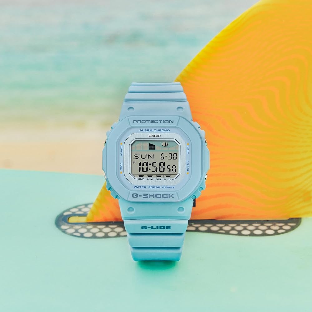 Amazon.com: CASIO G-Shock G-Lide Light Blue Digital Watch GLX