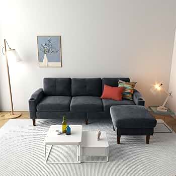 Amazon.co.jp: Kissybride 78インチ コンバーチブルセクショナル