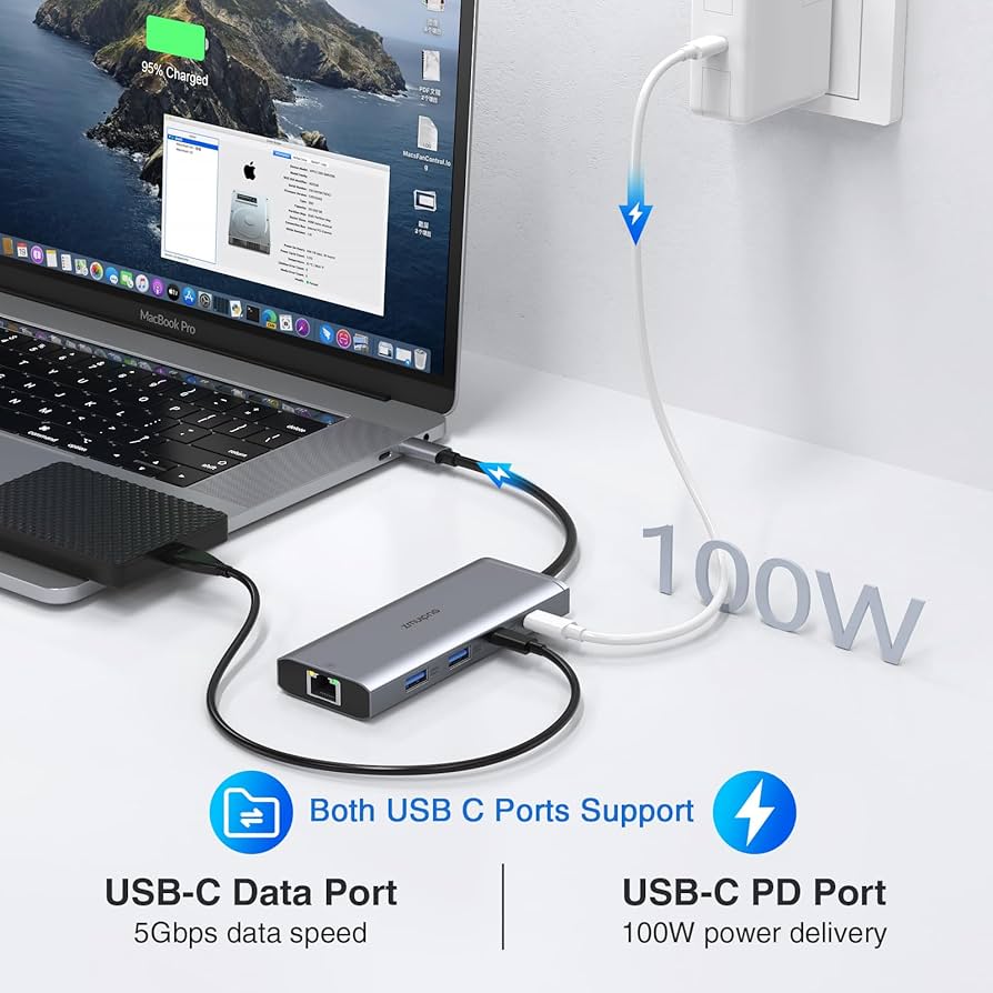 Amazon | ドッキングステーション MacBook Pro Air USB Cドッキング