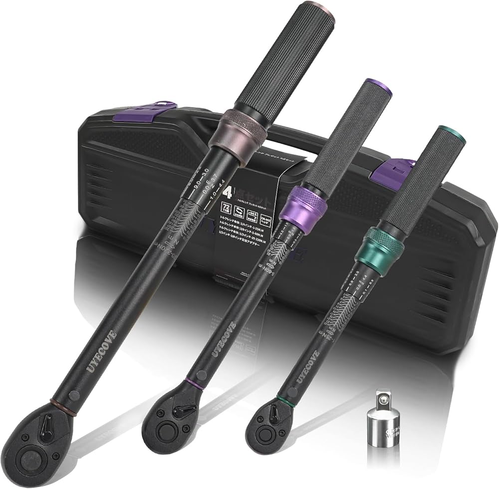 Amazon | UYECOVE トルクレンチ セットプレセット型 4点組 差込角 3/8