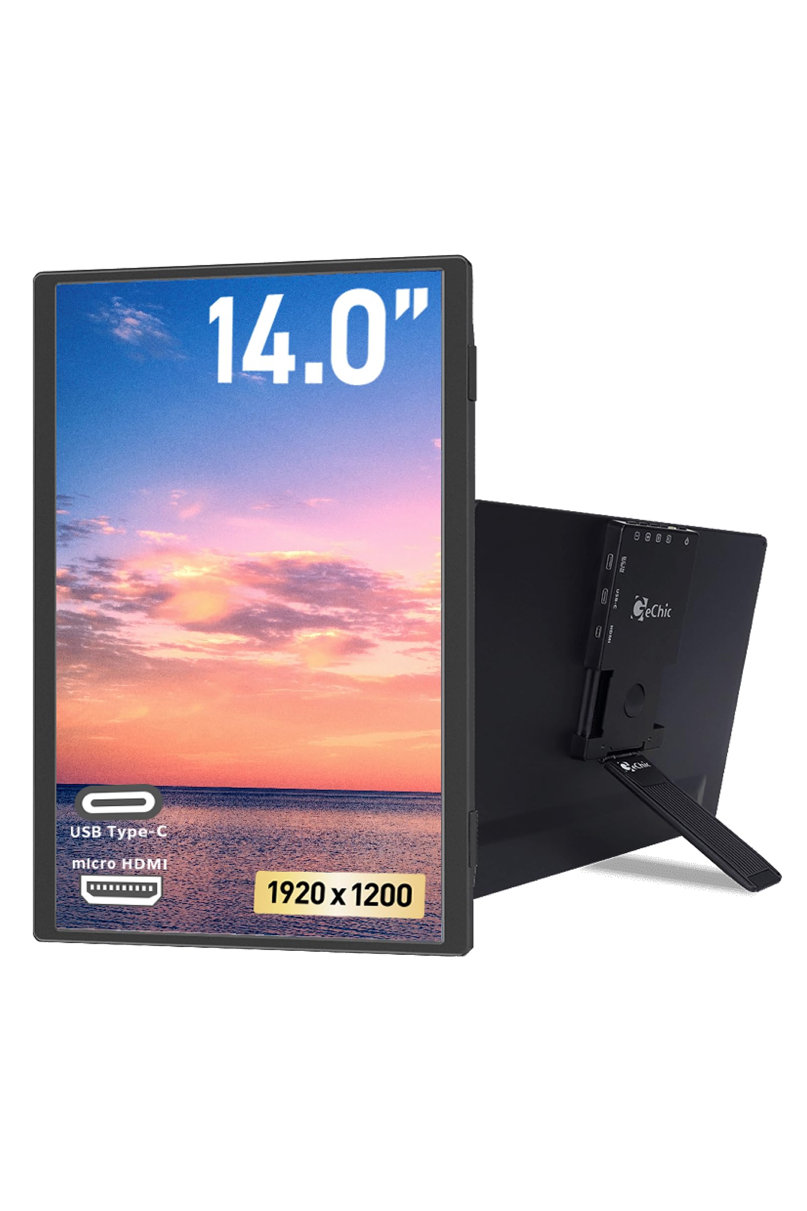 Amazon.co.jp: GeChic ゲシック モバイルモニター 14インチ On-Lap