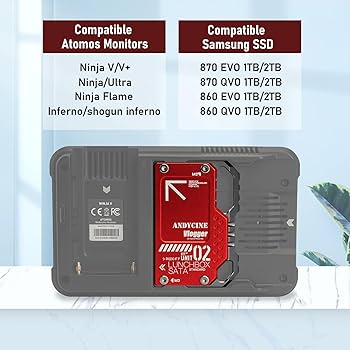Amazon.com: Lunchbox II SATA SSD Case, Compatibel with Atomos