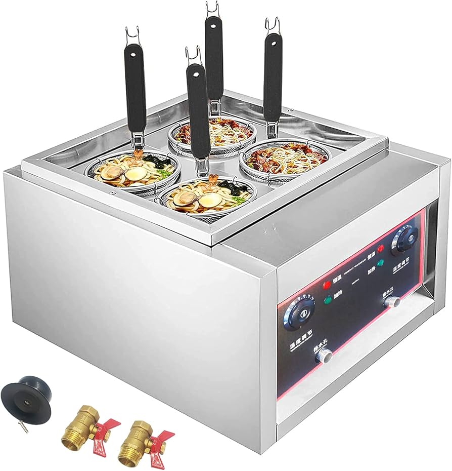 Amazon | 電気式ゆで麺器 おでん鍋 うどん ラーメン てぼ 麺湯切り