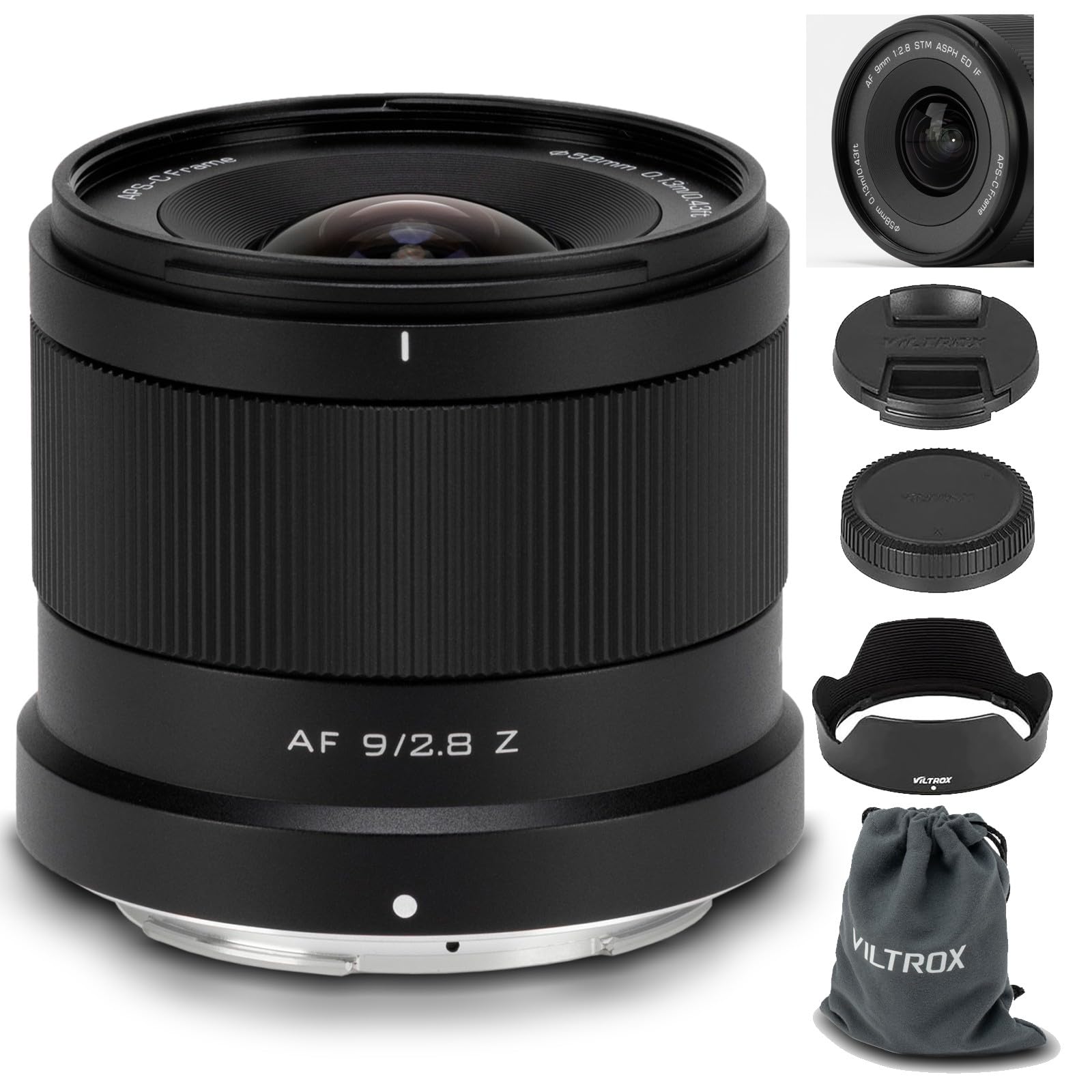 Amazon.co.jp: VILTROX 9mm F2.8 Zマウント APS-Cレンズ ニコン用