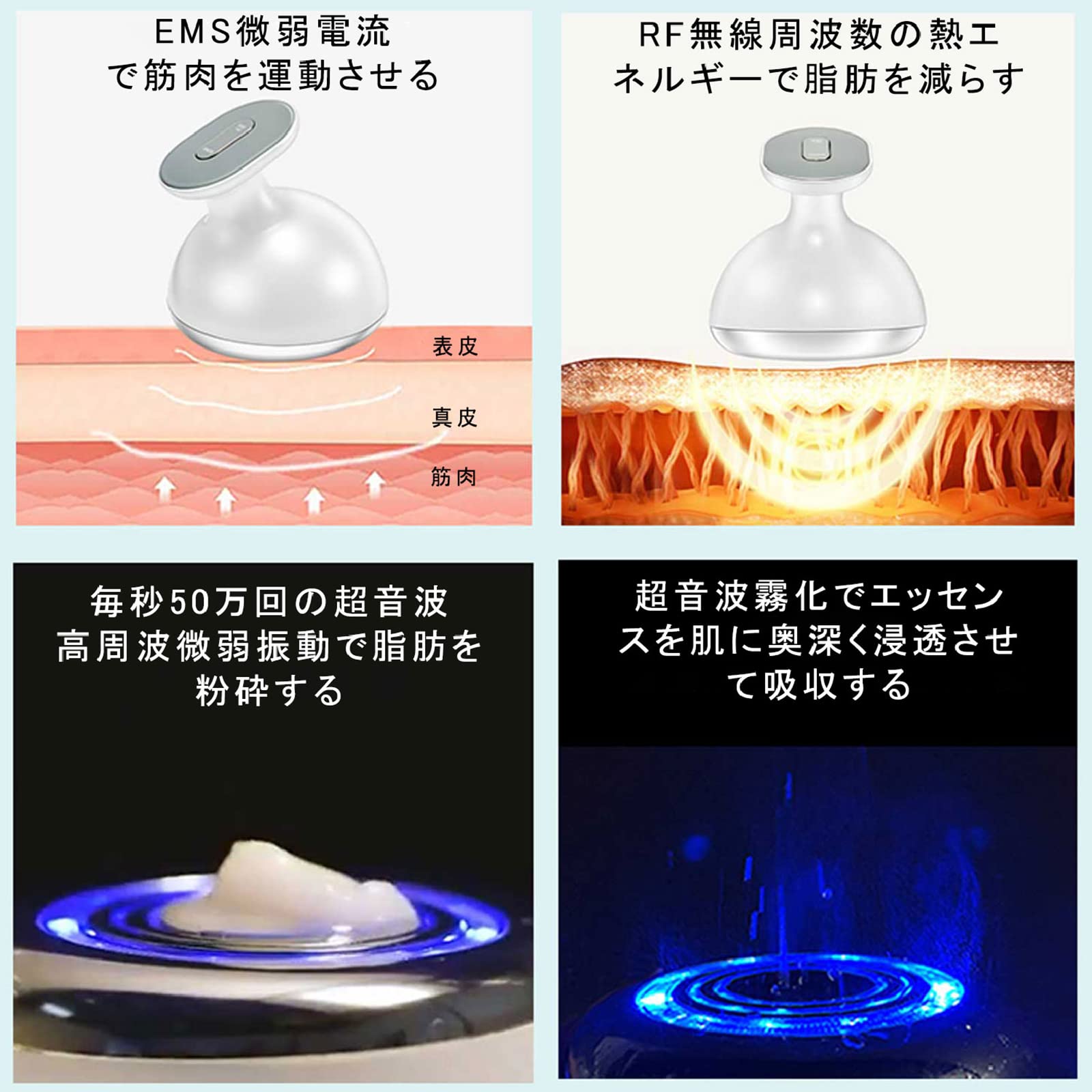 Amazon.co.jp: 【昇級】Vimaydo 美顔器 キャビスタイル 振動 LED搭載 1