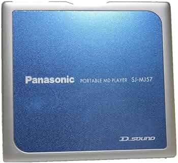 Amazon.co.jp: パナソニック ポータブルMDプレーヤー ブルー SJ-MJ57-A