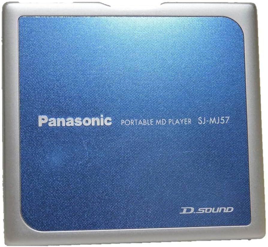 Amazon.co.jp: パナソニック ポータブルMDプレーヤー ブルー SJ-MJ57-A