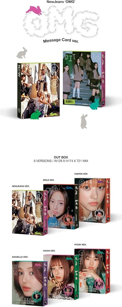 Amazon.com: NewJeans - OMG [Message Card ver.] 1st Single Album+