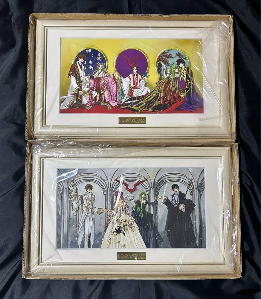 Amazon.co.jp: コードギアス 複製原画 ルルーシュ スザク CC CLAMP