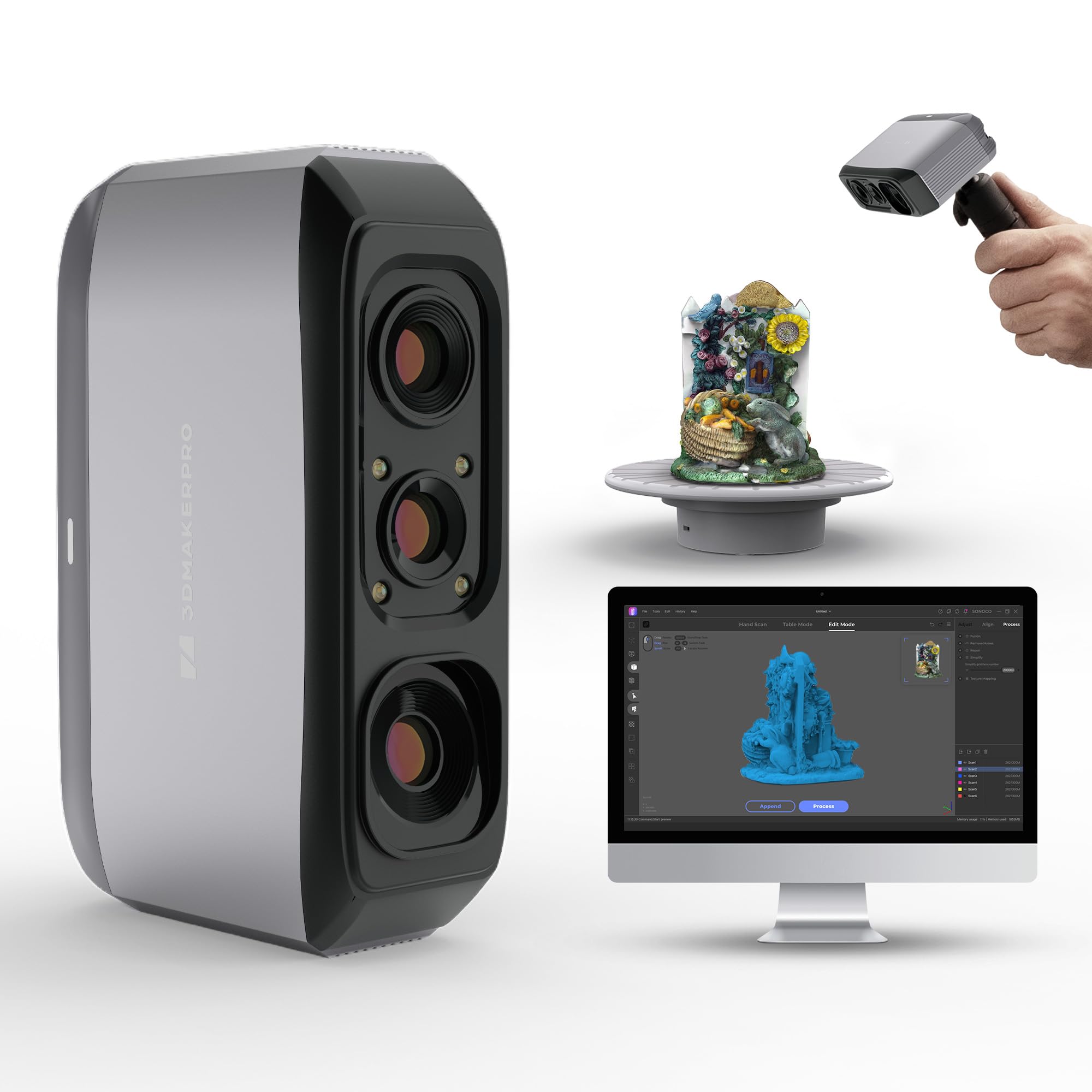 Amazon.co.jp: 3DMakerpro Moose Lite 3dスキャナー 3Dプリント用