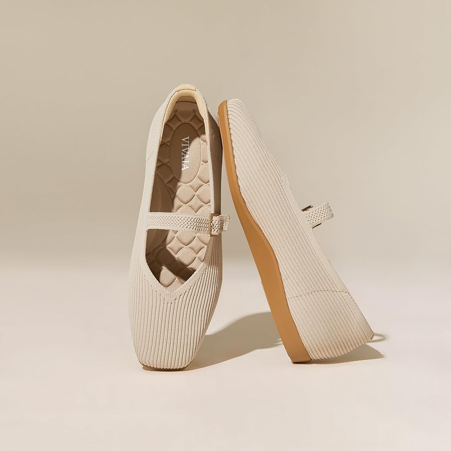 Amazon.com | VIVAIA Margot Walker Mary Jane Women Flat Shoes Slip