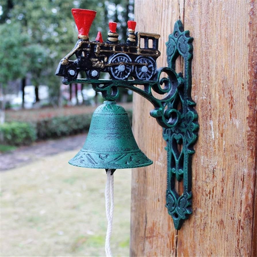 像の頭 ドアベル デザイナー 真鍮 壁掛け ベル付き アンティーク 像の