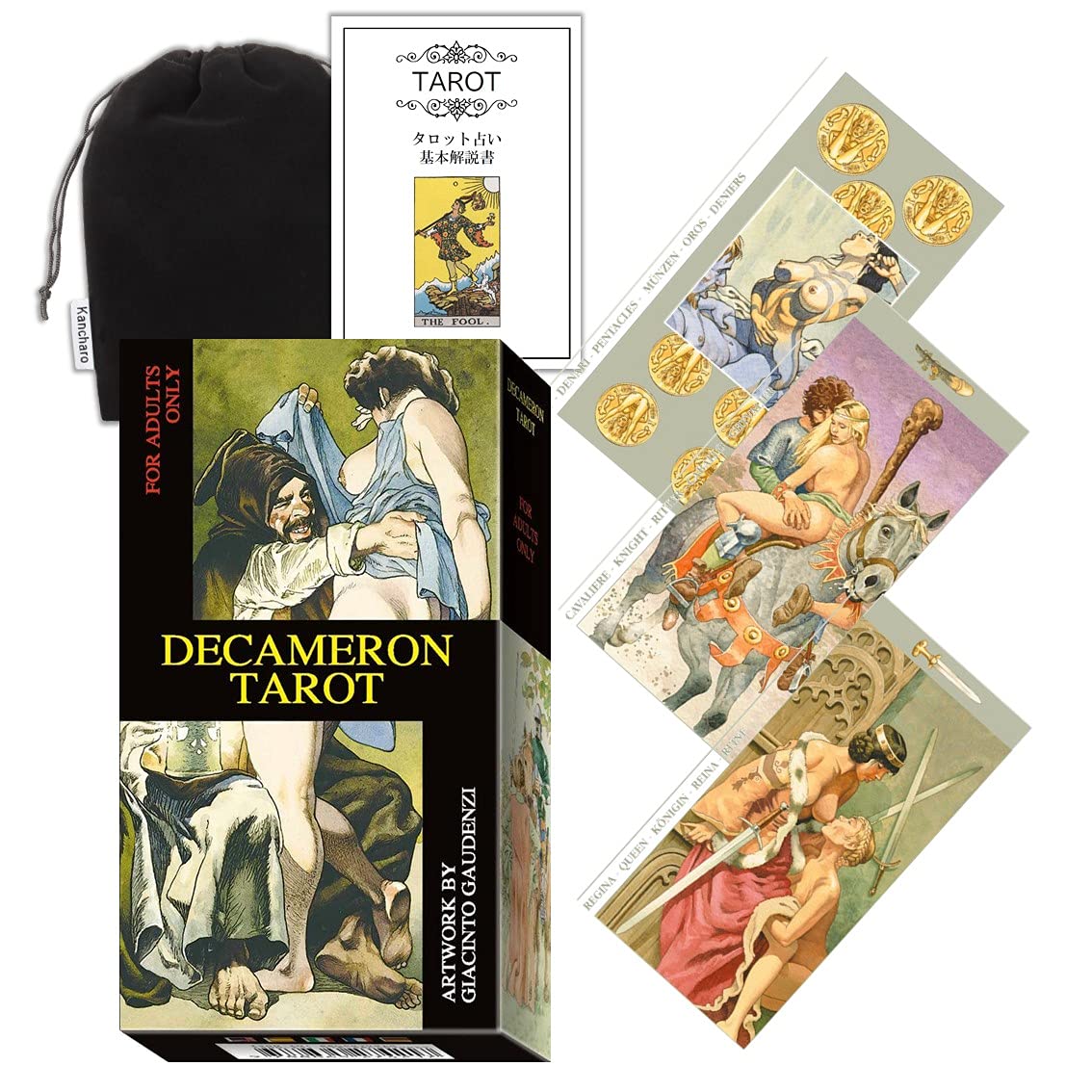 Amazon | Kancharo タロットカード 78 枚 タロット占い【デカメロン