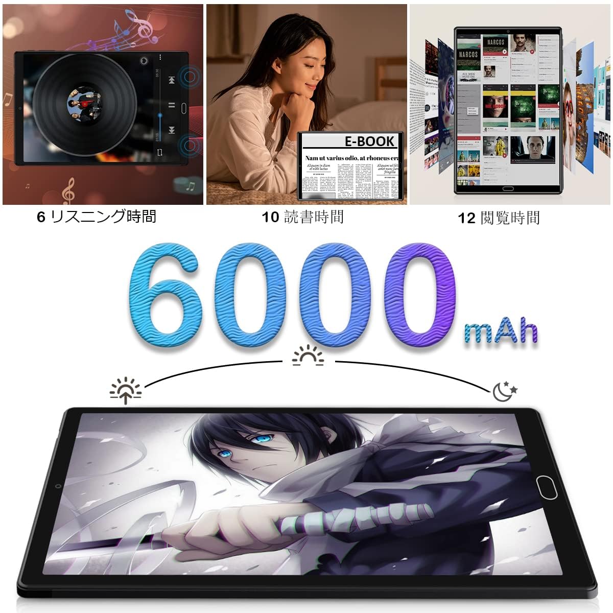 Amazon.co.jp: 【2024アップグレード版】MEIZE 2in1タブレットPC 10.1