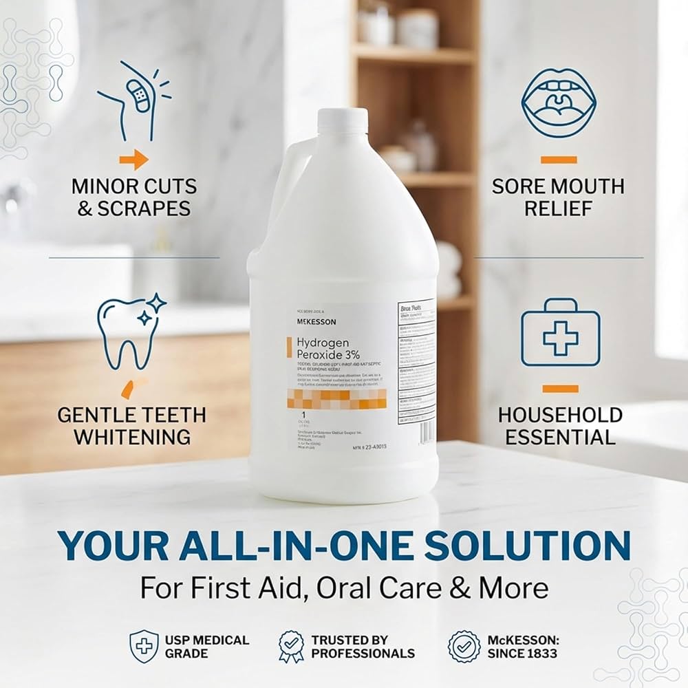 Amazon.com: McKesson Hydrogen Peroxide 3%, 1 Gallon [Pack of 1