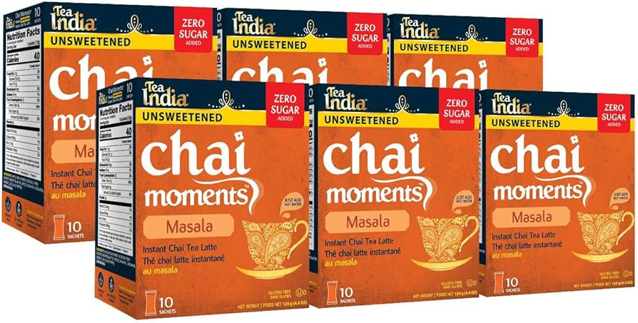 Amazon.com : Tea India Chai Moments Masala Chai Tea Unsweetened