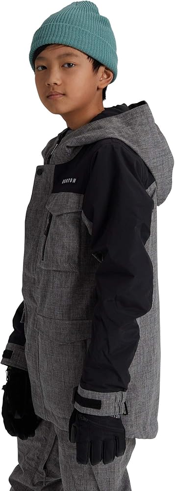 Amazon.com : Burton Boys Covert Jacket, Heather Bog/True Black New
