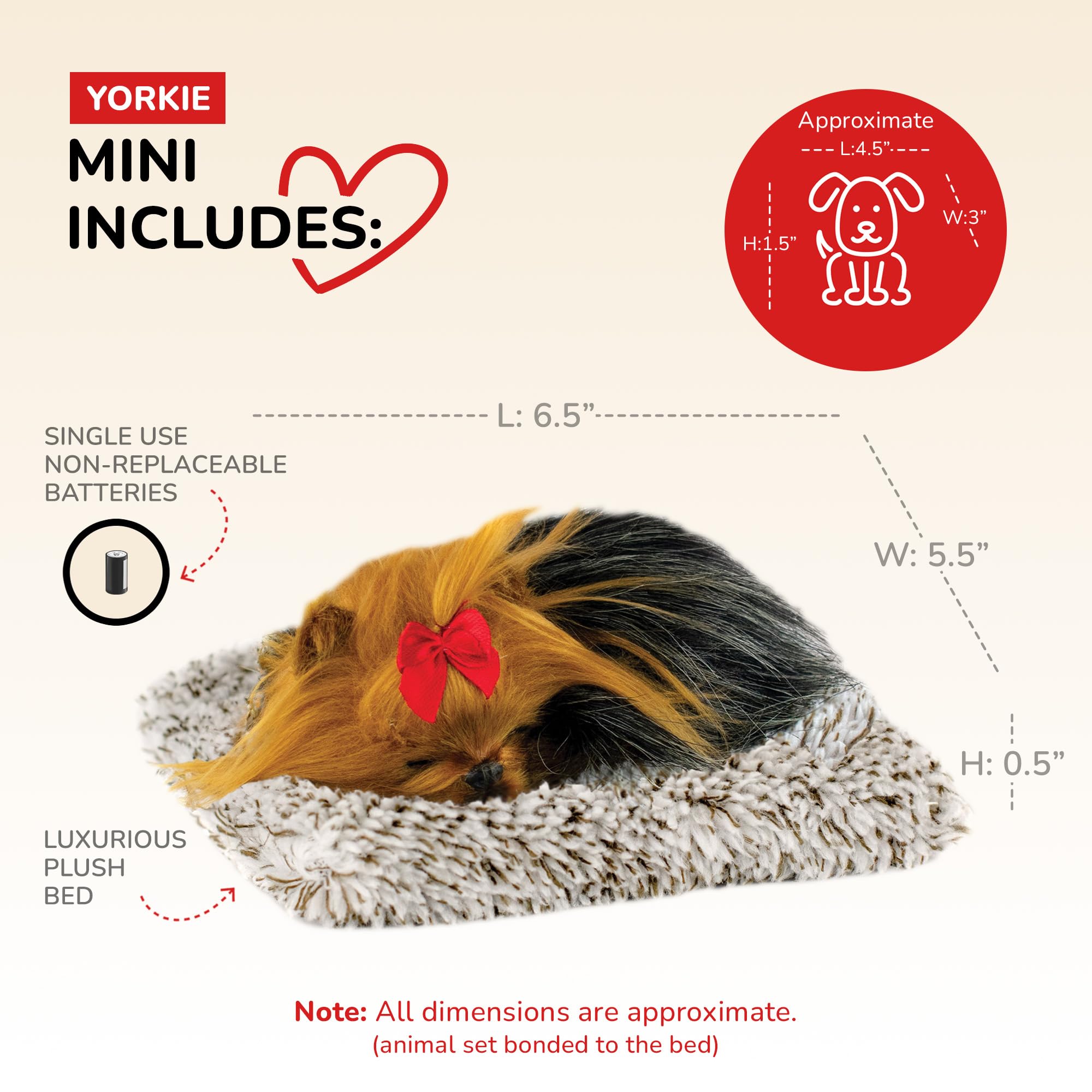 Amazon.com: Perfect Petzzz - Mini Yorkie, Stuffed Animals for