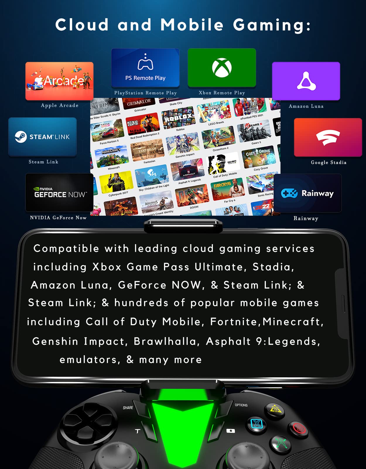 Amazon.com: DarkWalker FO206A Wireless Bluetooth Controller