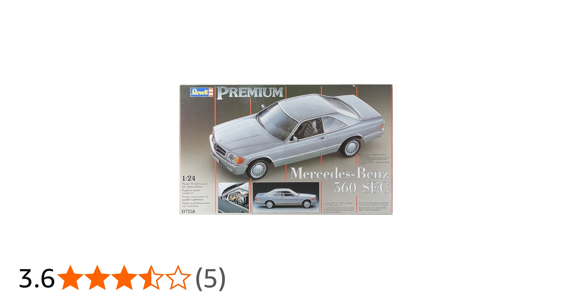 Amazon | ドイツレベル 1/24 メルセデス・ベンツ560SEC プレミアム