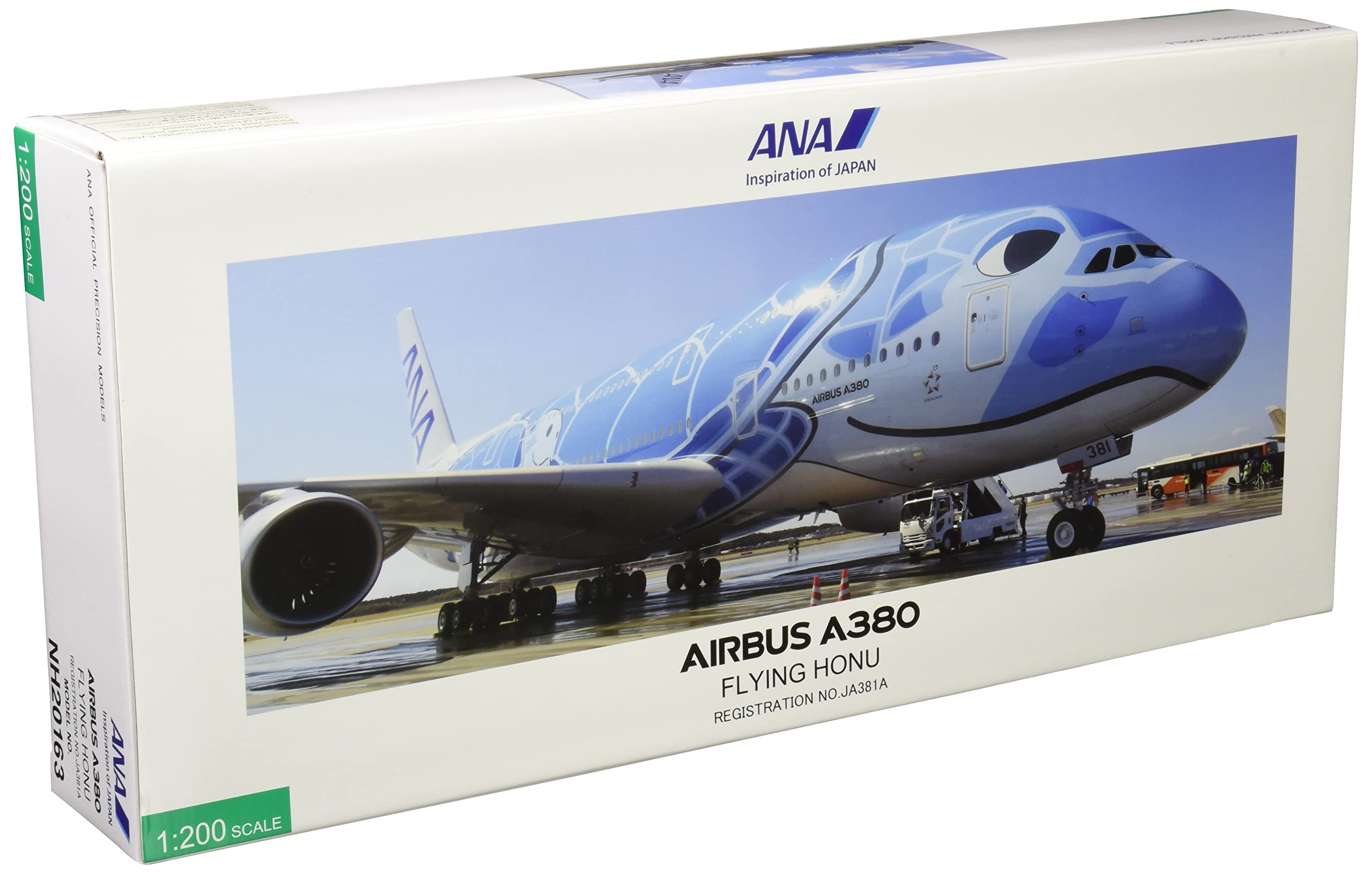 Amazon.co.jp: 全日空商事 1/200 A380 JA381A FLYING HONU ANAブルー