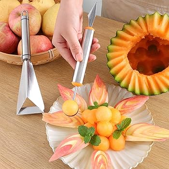 Amazon｜フルーツカービングツールV字型チャンネルナイフ、ステンレス