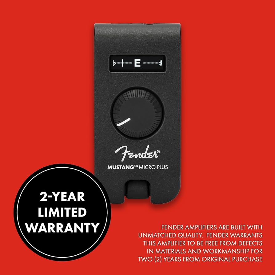 Fender Mustang Micro Plus Headphone Amplifier with Rechargeable