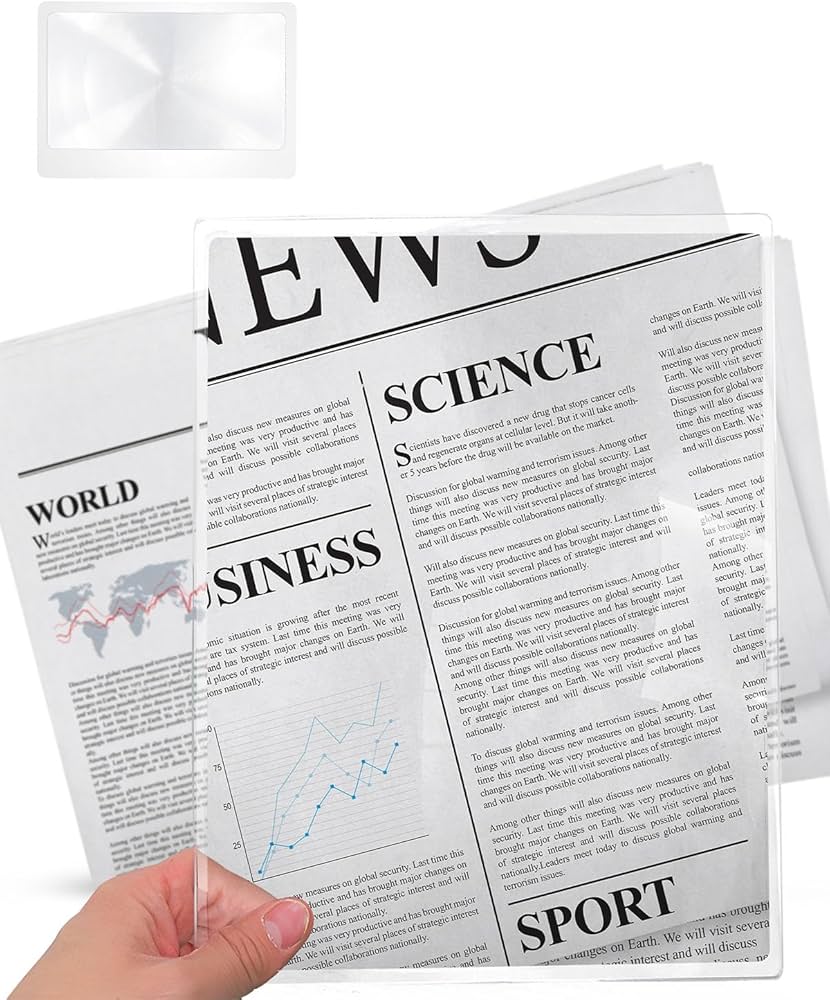 Amazon.co.jp: MAGDEPO A4 読書拡大鏡 フレネル拡大鏡 ページの虫眼鏡