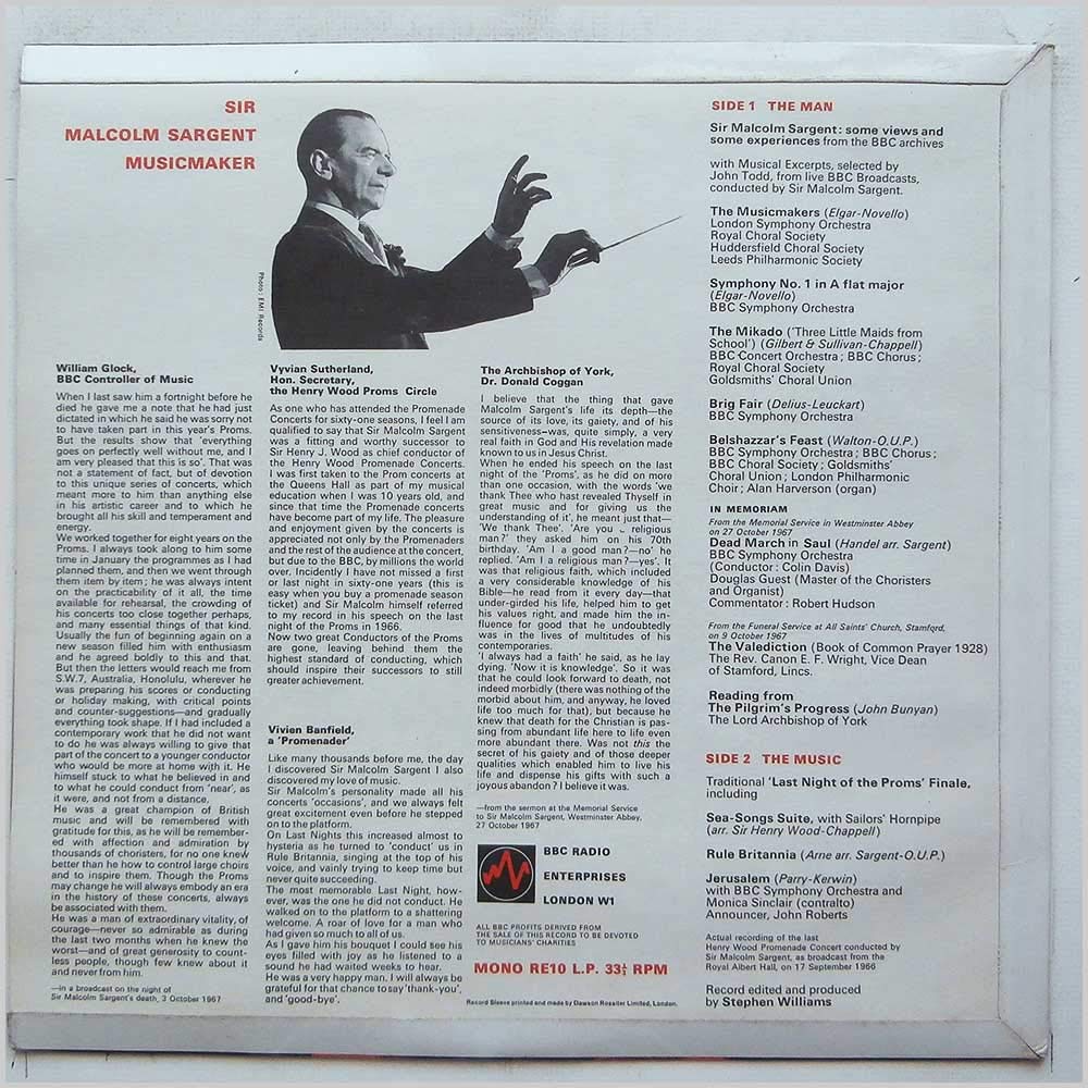 Amazon.com: Sir Malcolm Sargent: Music Maker : Sir Malcolm Sargent